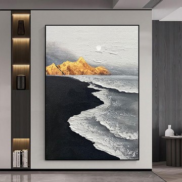  minimalisme - Résumé de la vague de plage 07 minimalisme de l’art mural